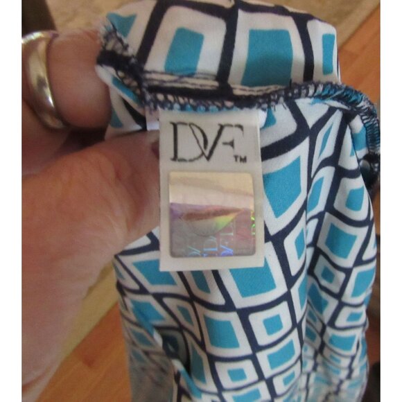 Diane Von Furstenberg New Della Silk Blend Dress Size 14 - Picture 8 of 8